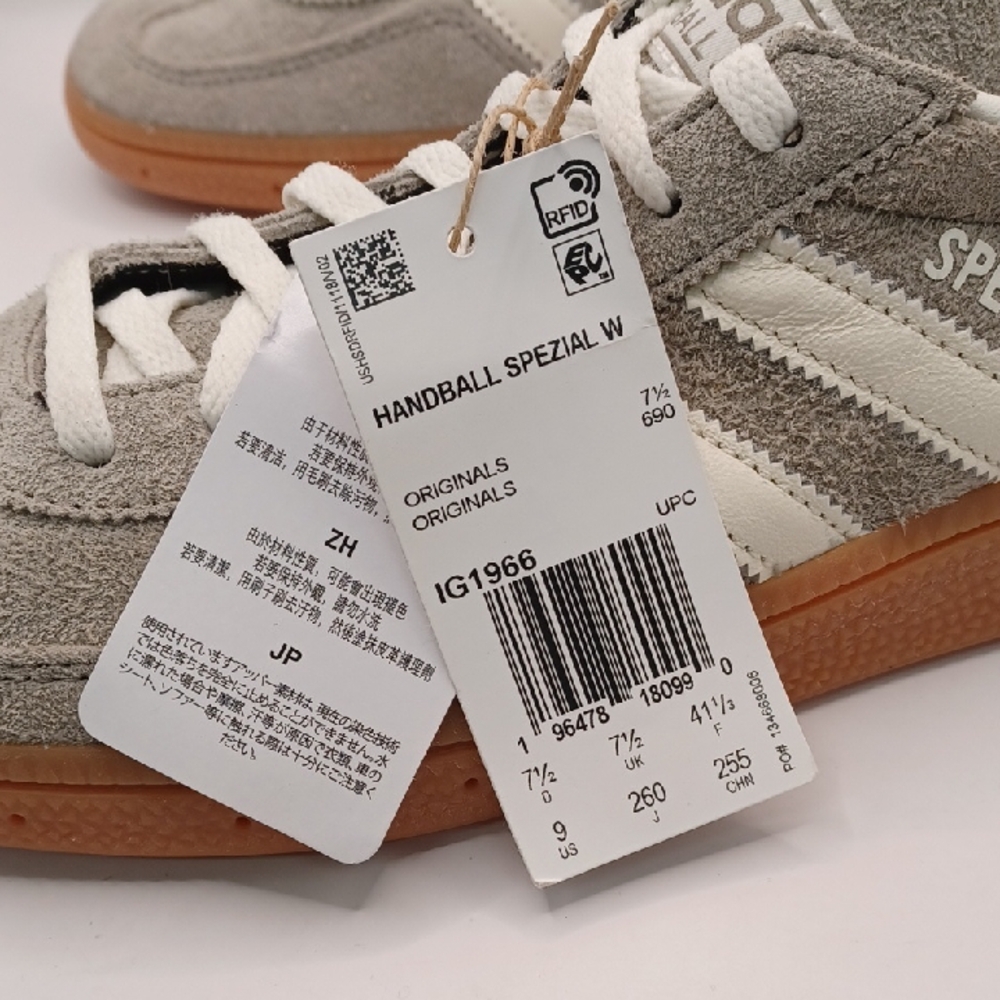 NEW Adidas Handball Spezial Low Womens Sneakers-Grey Size 9 US IG1966 - Picture 10 of 14